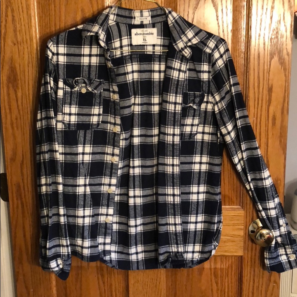 Abercrombie kids XL flannel shirt
